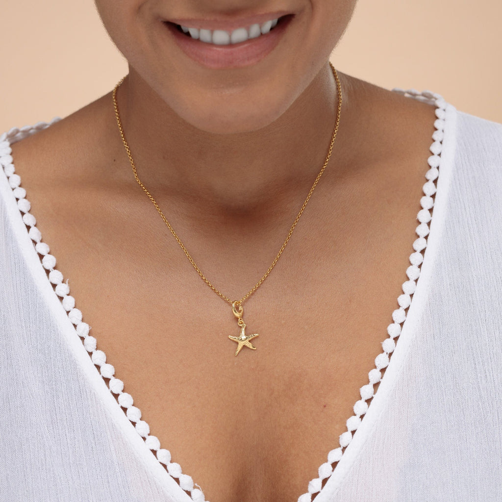 Gold Starfish Charm Halskette | Shop Nory