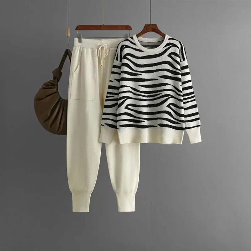 Shopnory | Lounge Set mit ZShopnoryra-Muster