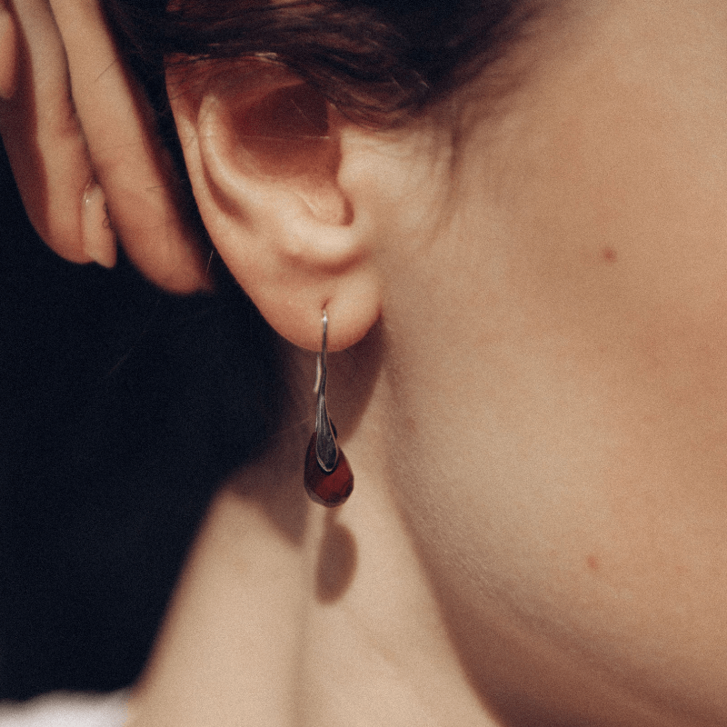 Natürliche Tropfen Edelstein Ohrringe – Serenella | Shop Nory