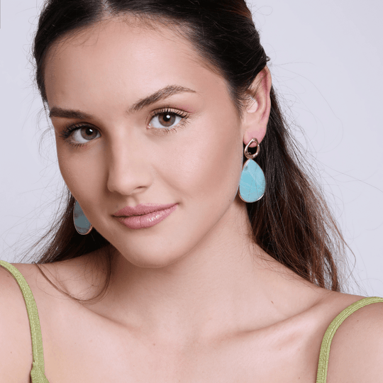 Tropische Amazonit Ohrringe - Amara | Shop Nory