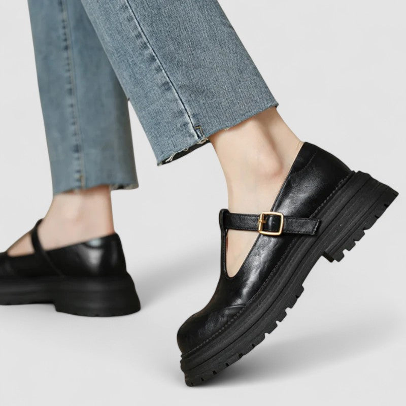 T-Bar Schuhe | Bequem | Robust | Mary Jane Schuhe | Damen Slipper