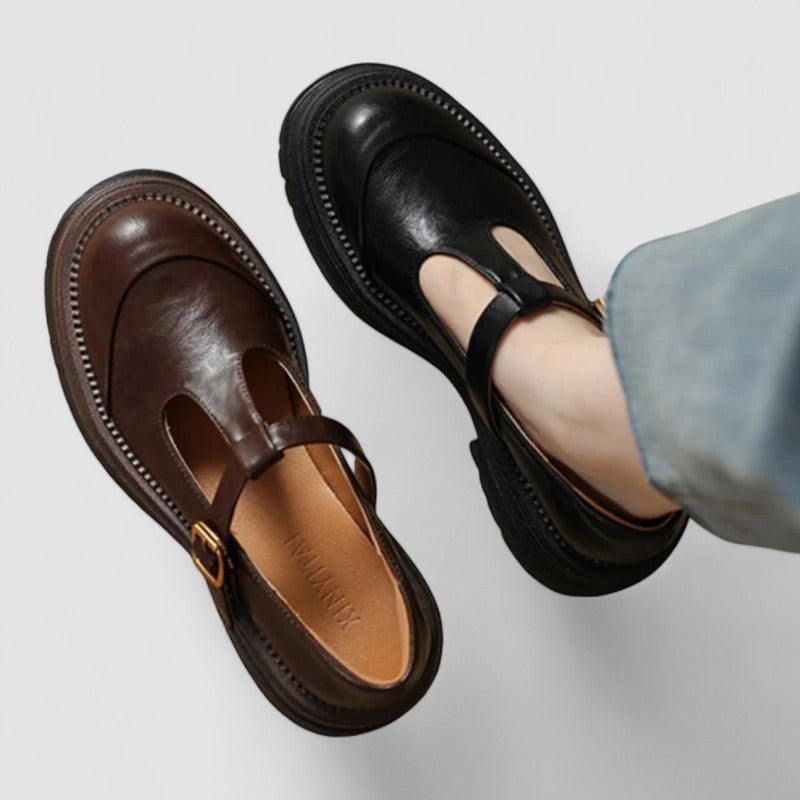 T-Bar Schuhe | Bequem | Robust | Mary Jane Schuhe | Damen Slipper