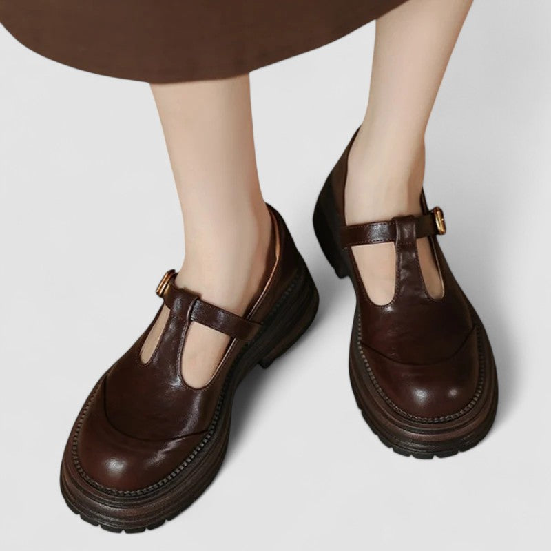 T-Bar Schuhe | Bequem | Robust | Mary Jane Schuhe | Damen Slipper