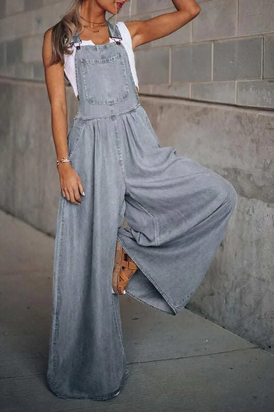 Armelloser Trendiger Denim-Overall für Damen