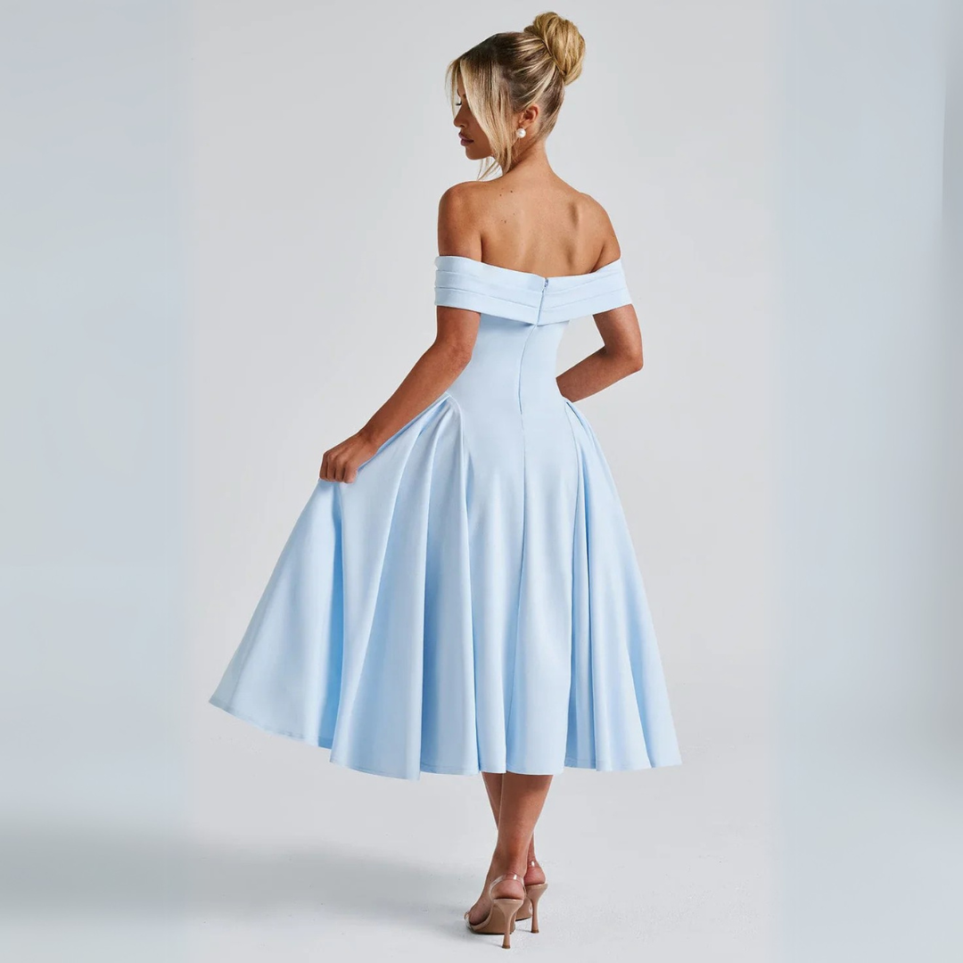 Midi-Kleid Elegant Blau