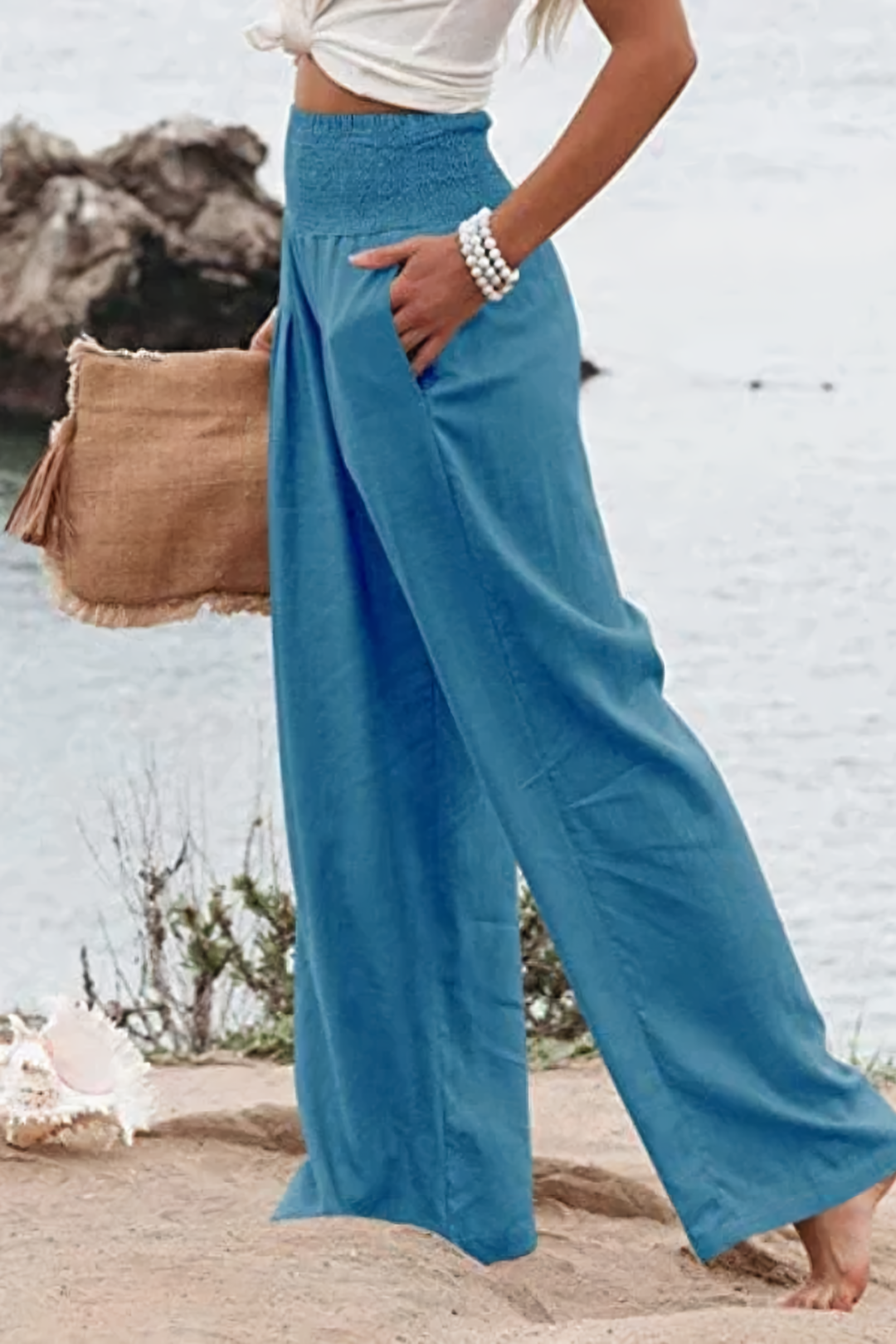 Shopnory | Palazzohose aus Baumwolle – Tyra