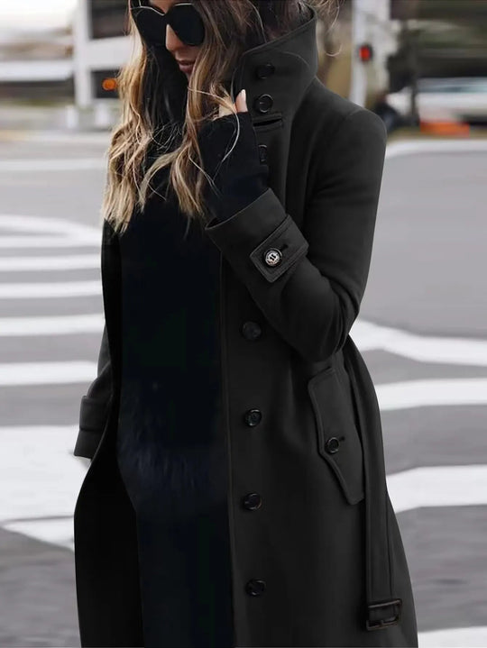 Lange wasserdichte Trenchcoat für Frauen