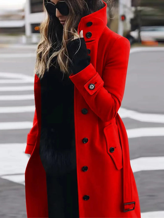 Lange wasserdichte Trenchcoat für Frauen
