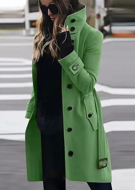 Lange wasserdichte Trenchcoat für Frauen