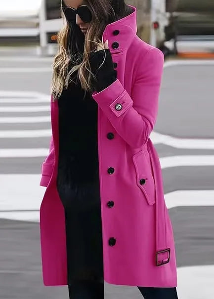 Lange wasserdichte Trenchcoat für Frauen