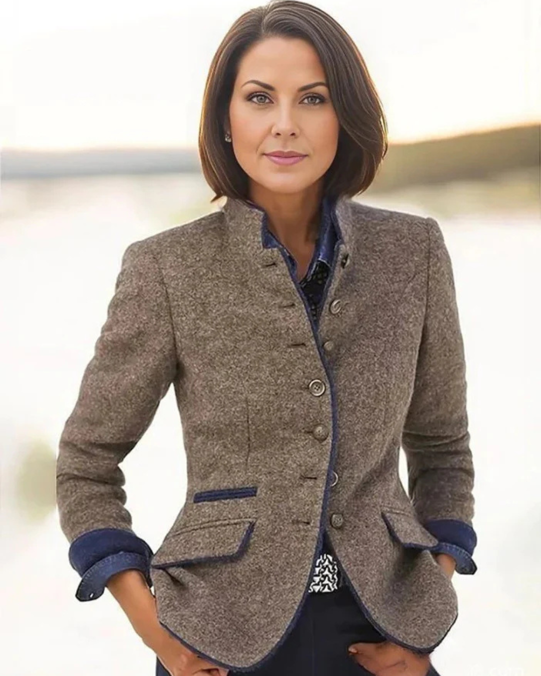 Klassische Damen Frühlingjacke