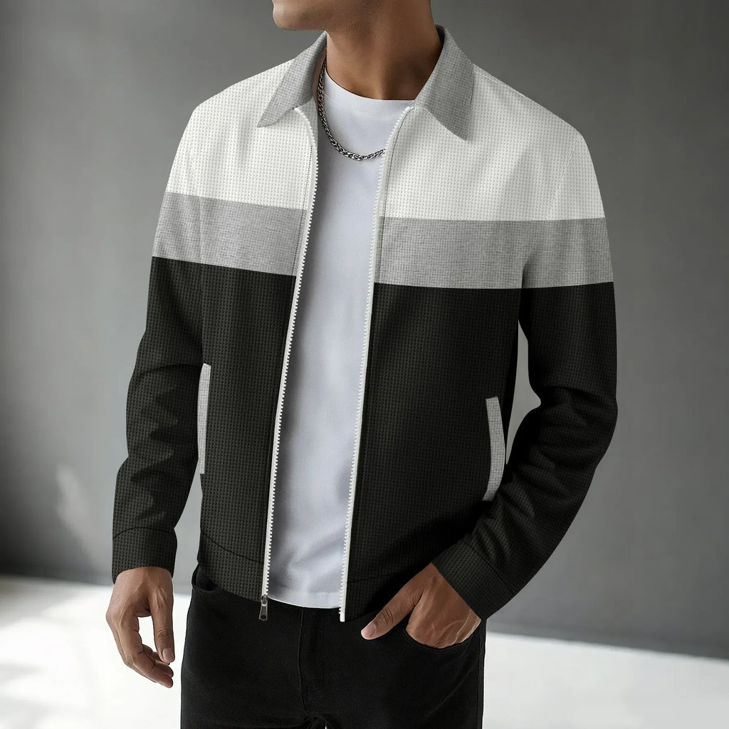 Herren Cardigan mit Waffelmuster