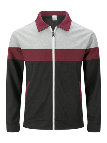 Herren Cardigan mit Waffelmuster