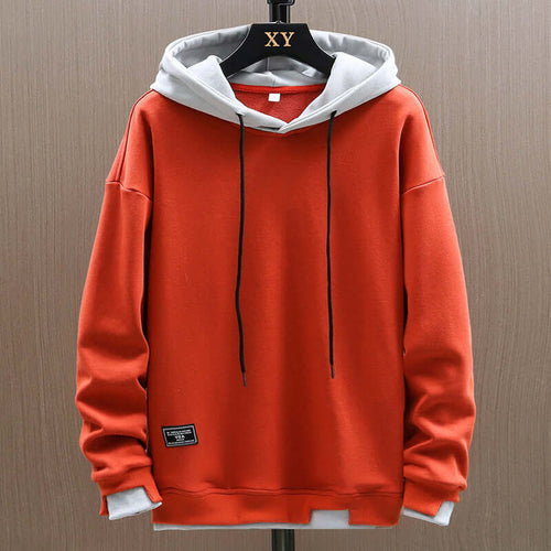 Herren Hoodie aus weichem Baumwollstoff für Frühling und Herbst