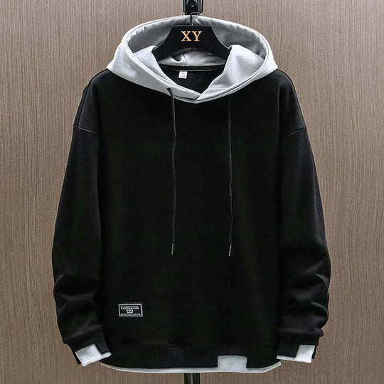 Herren Hoodie aus weichem Baumwollstoff für Frühling und Herbst