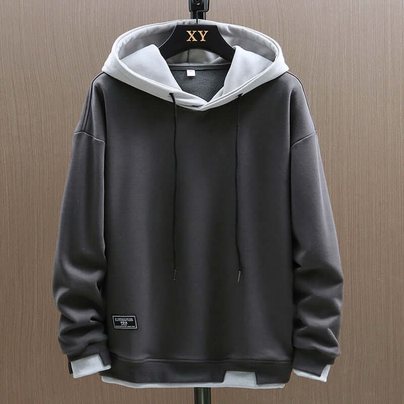 Herren Hoodie aus weichem Baumwollstoff für Frühling und Herbst
