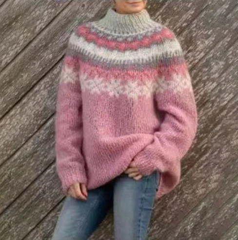 Pullover - Gemütlicher nordischer Strickpullover