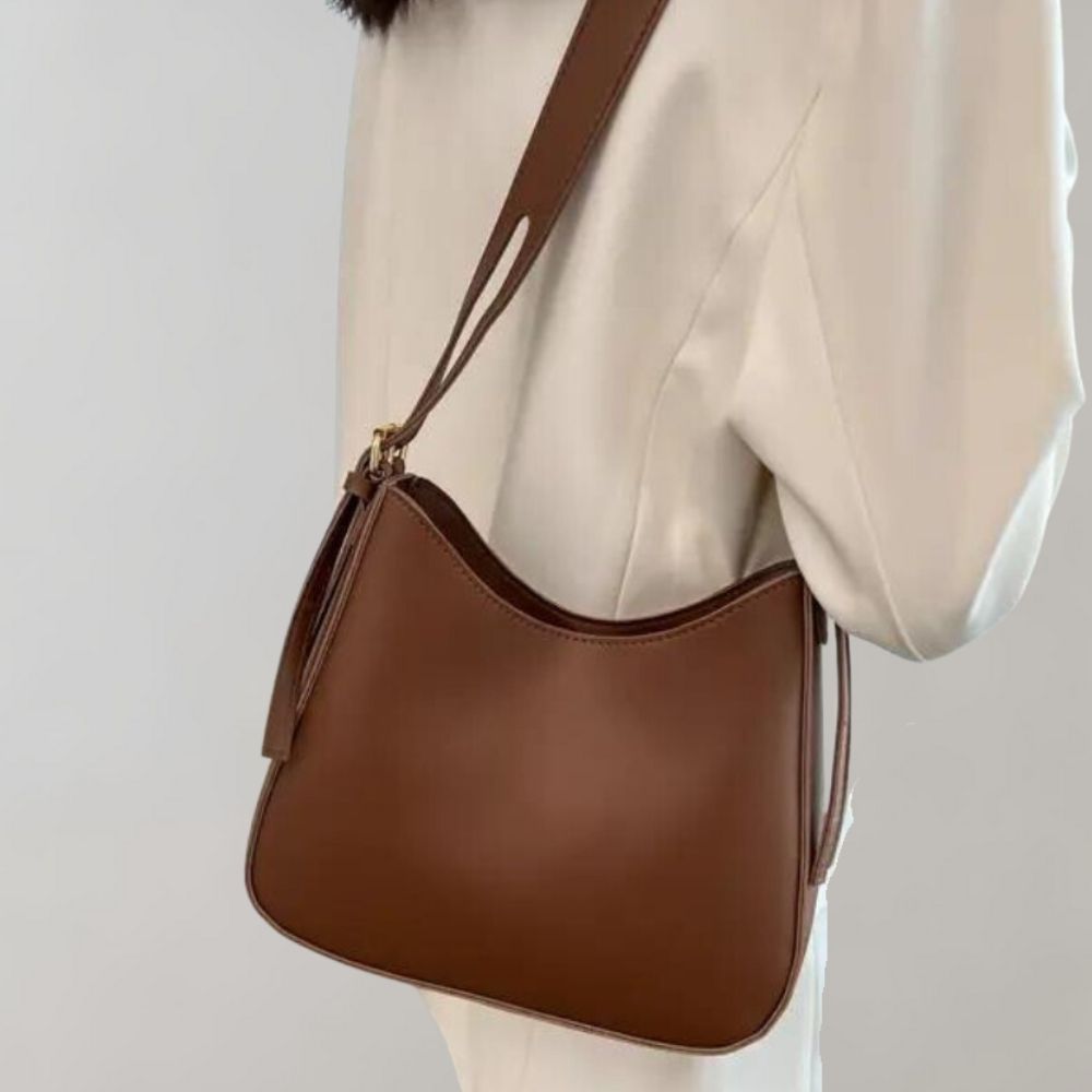 Reißverschluss Klein Schultertasche Kunstledertasche