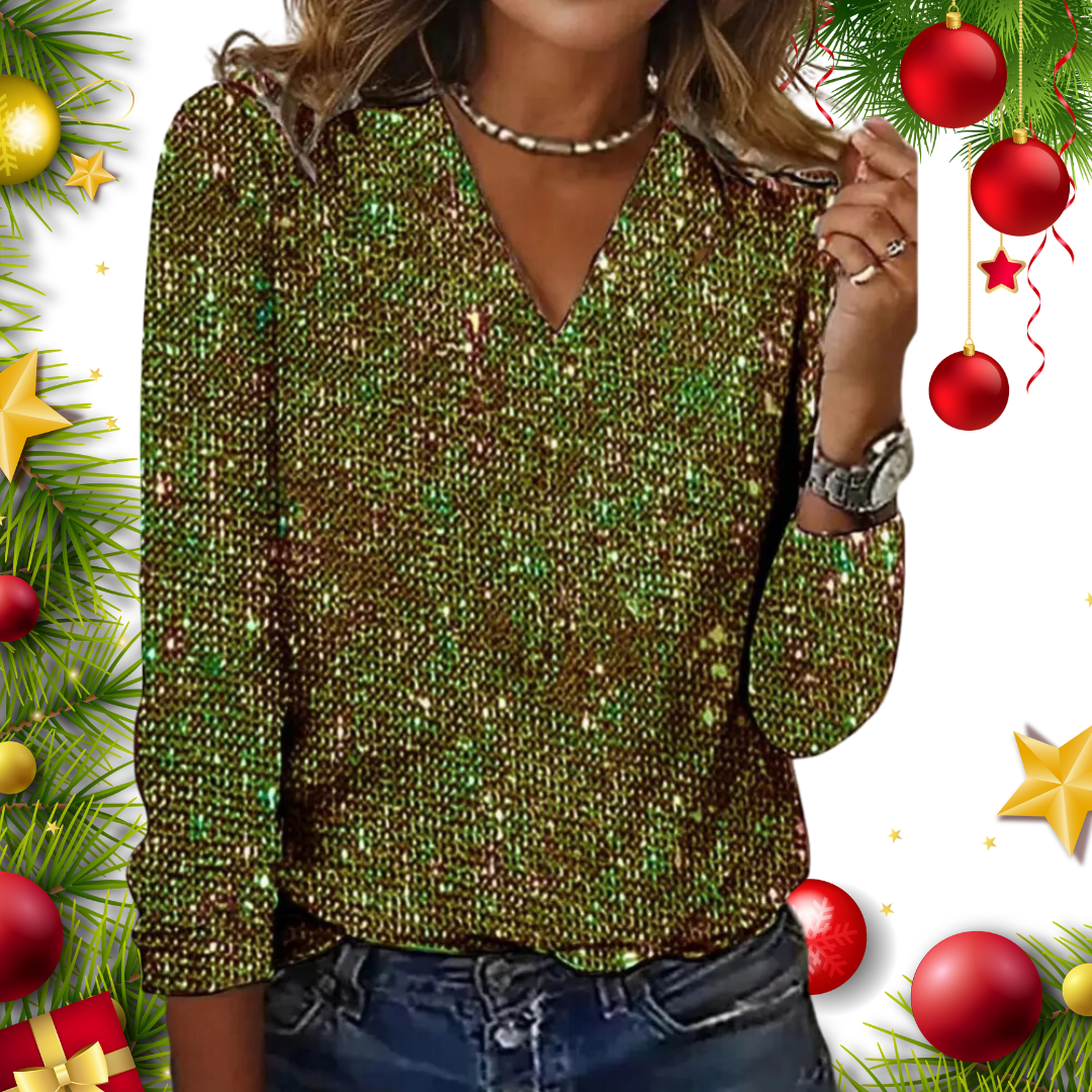 ShopNory | Glitzer Top Für Damen