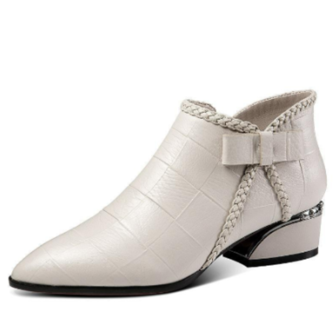 Damen Niedrig Absatz Stiefel Bequem