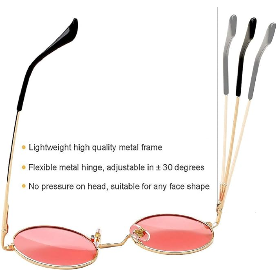 Runde Sonnenbrille Klassisches Design Leicht