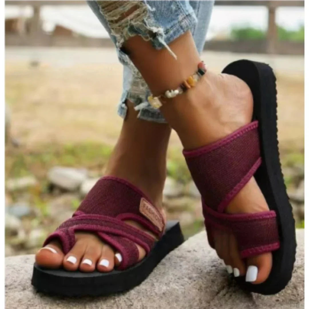 Lässige Riemchensandalen