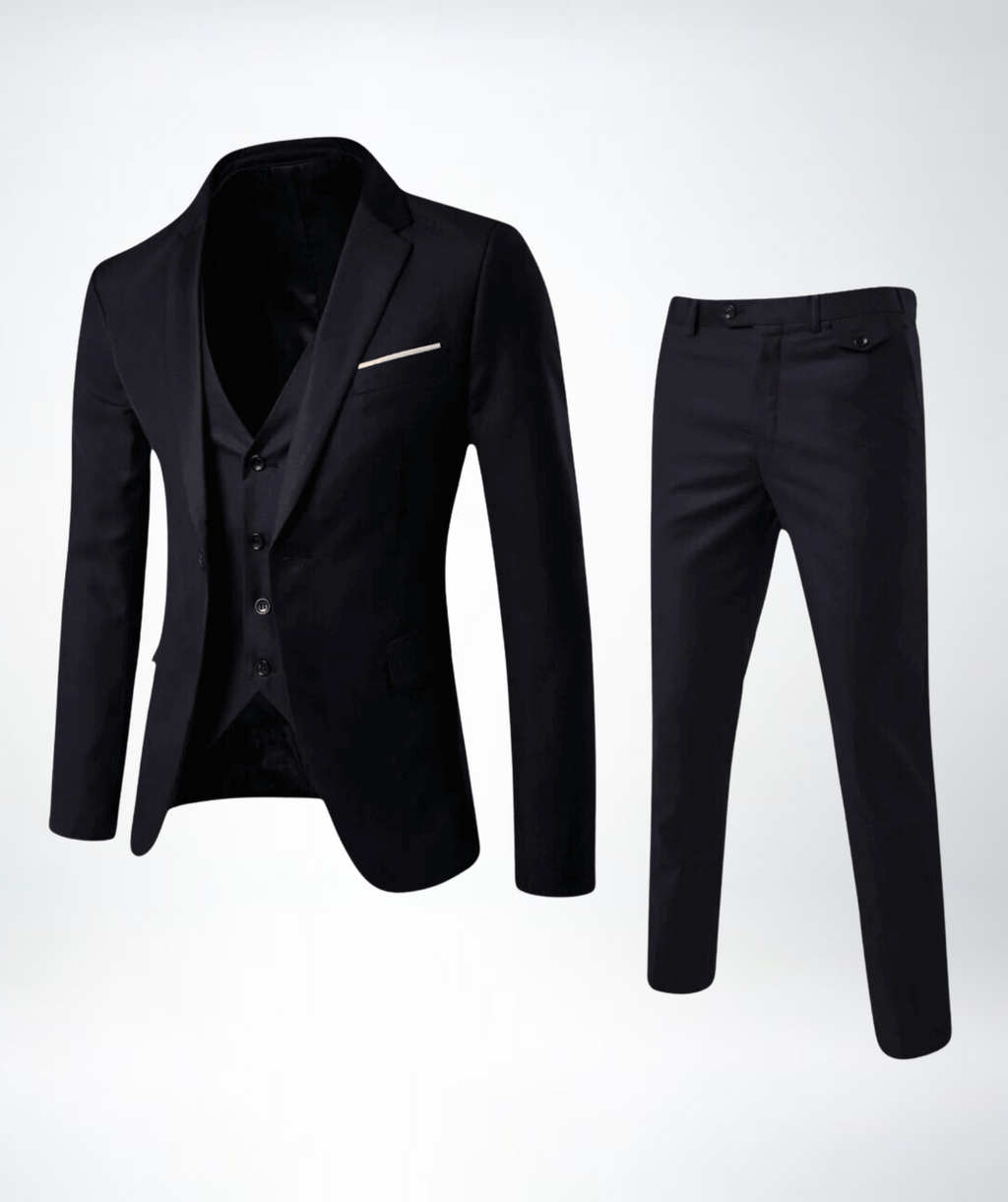 Herren Slim Fit Business Anzug 2-teilig – Sakko & Hose