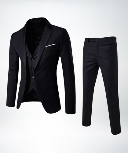 Herren Slim Fit Business Anzug 2-teilig – Sakko & Hose