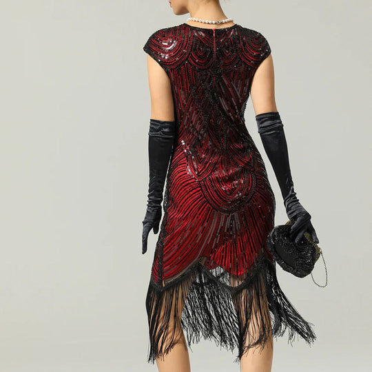 1920Er Gatsby-Stil Glitzerndes Kleid