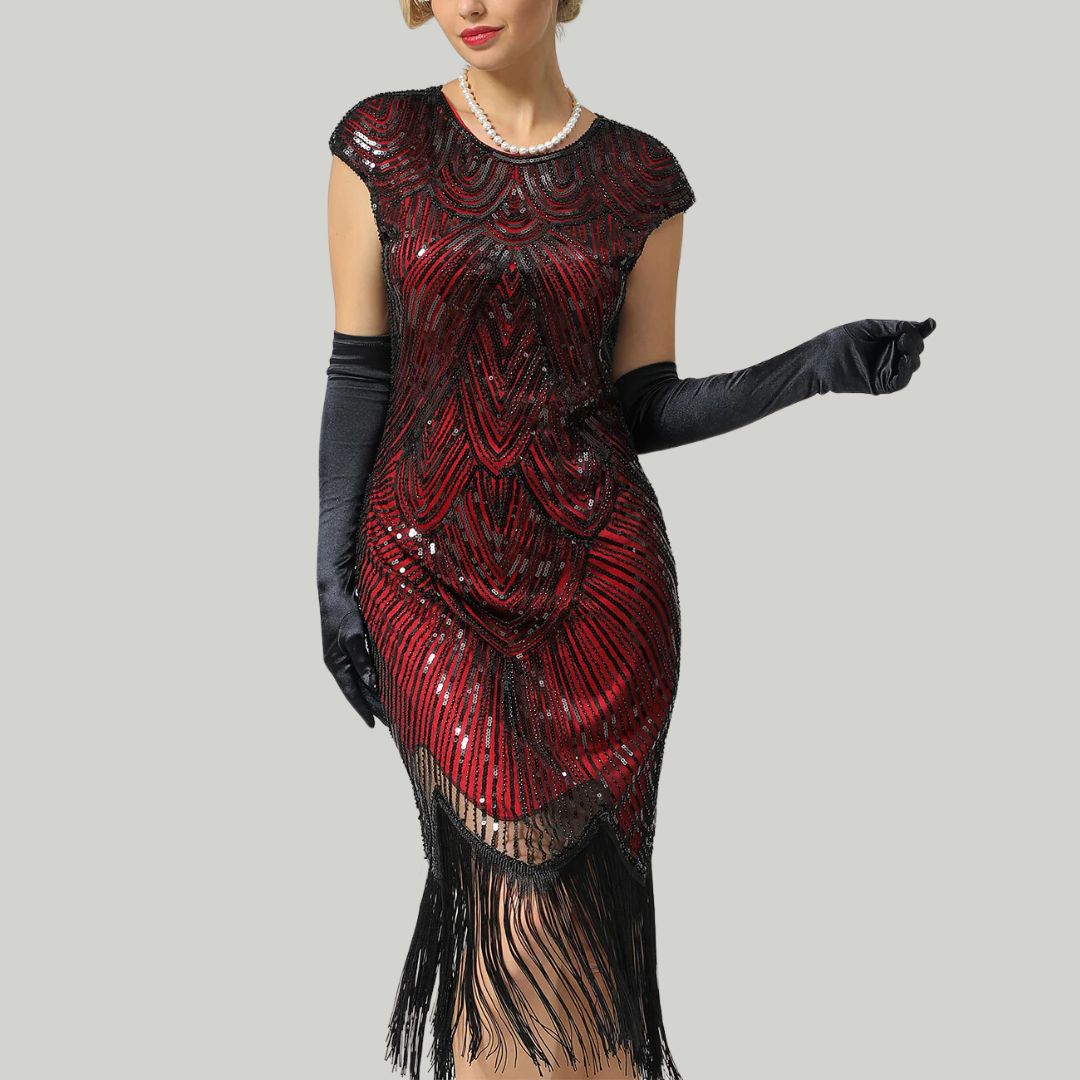 1920Er Gatsby-Stil Glitzerndes Kleid