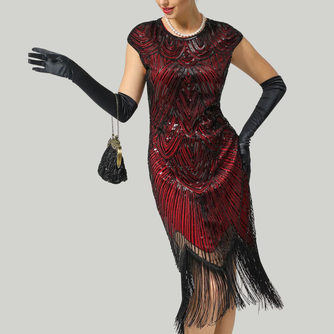 1920Er Gatsby-Stil Glitzerndes Kleid