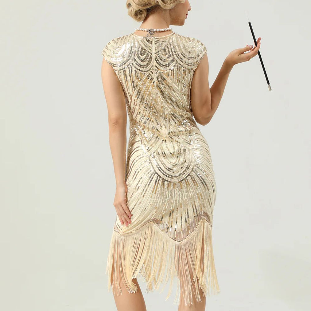 1920Er Gatsby-Stil Glitzerndes Kleid