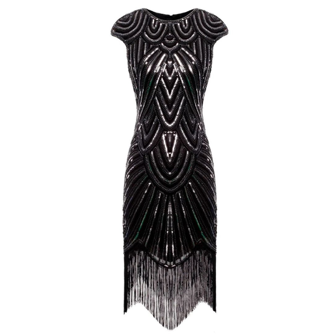 1920Er Gatsby-Stil Glitzerndes Kleid