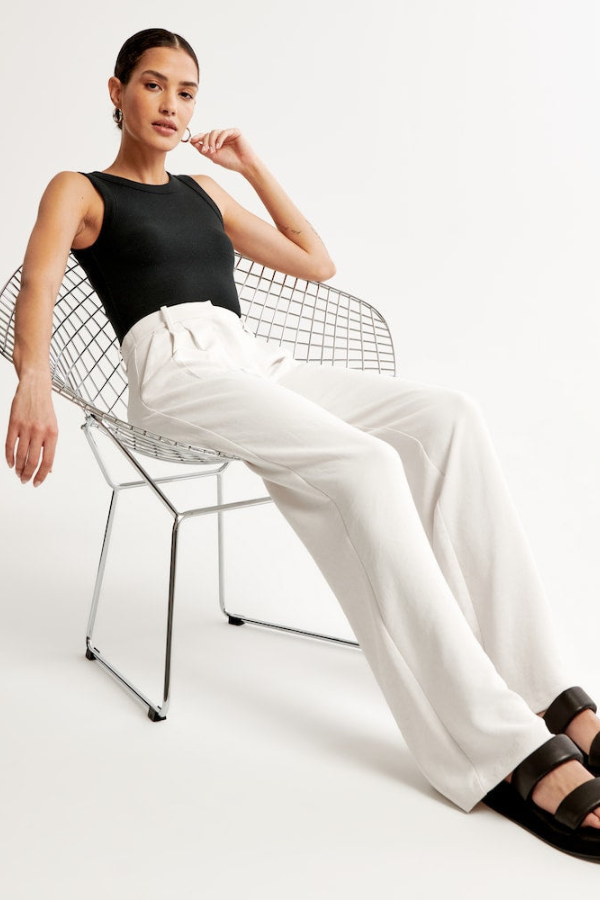 Hose mit Weitem Bein Vielseitige Eleganz