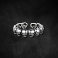 Sterling Silber Skull Offene Band Ring | Shop Nory