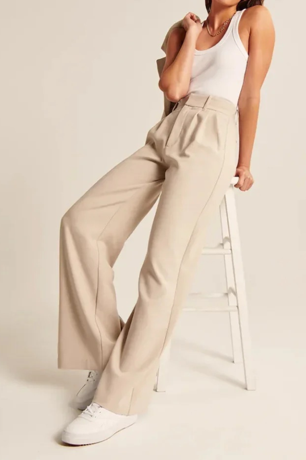 Hose mit Weitem Bein Vielseitige Eleganz