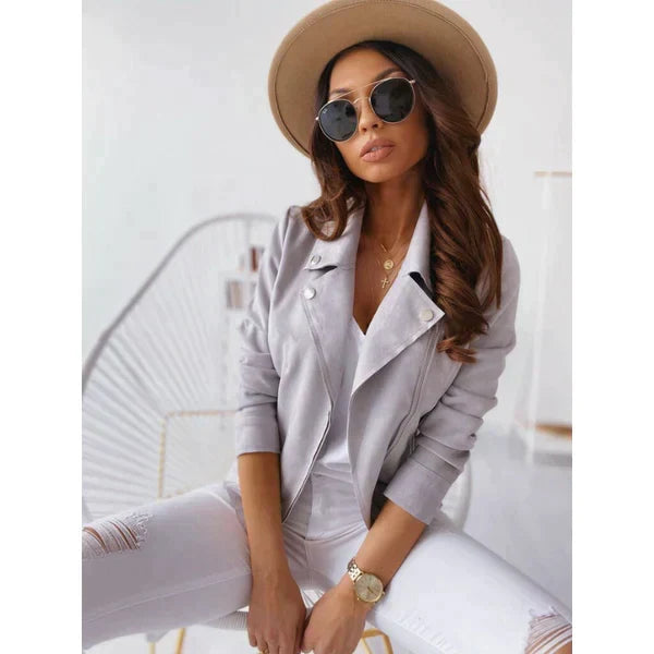 Edle Wildleder Jacke Damen