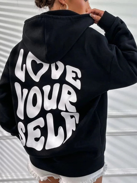 Streetwear Winter Statement Hoodie für Frauen