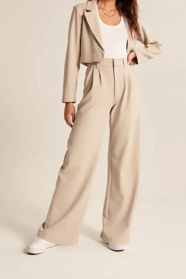 Hose mit Weitem Bein Vielseitige Eleganz