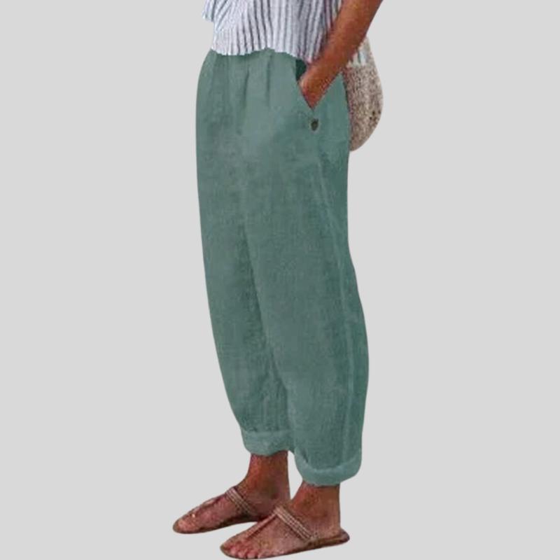 Leichte hose mit Seitentaschen