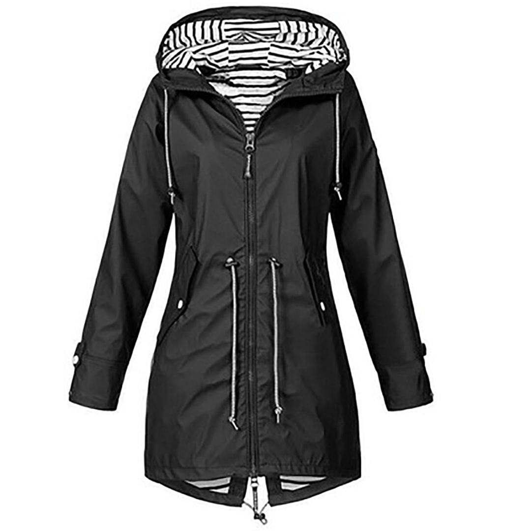 Wasserfester Mantel Mit Kapuze für Frauen