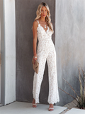 Eleganter Spitzen-Jumpsuit für Damen Luxuriös und Raffiniert