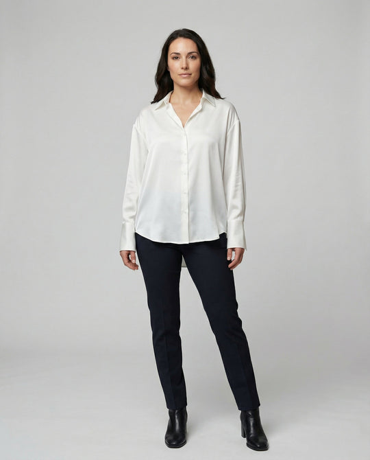 Luxuriöse Elegante Seidenbluse Damen