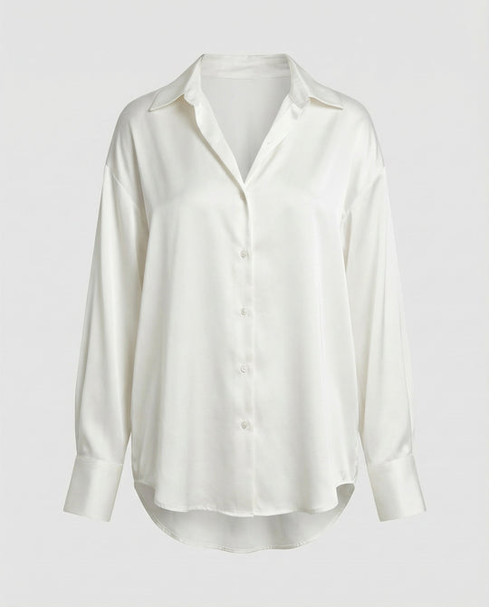 Luxuriöse Elegante Seidenbluse Damen
