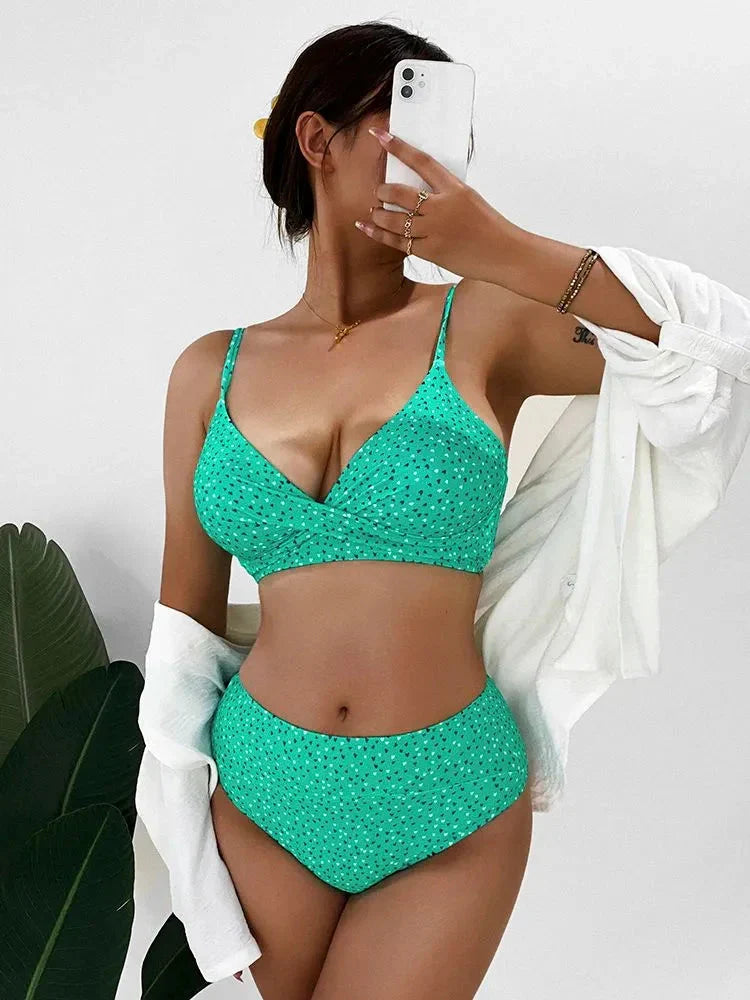 Damen Bikini Set mit Hoher Taille & Sommer-Strandmode | ShopNory