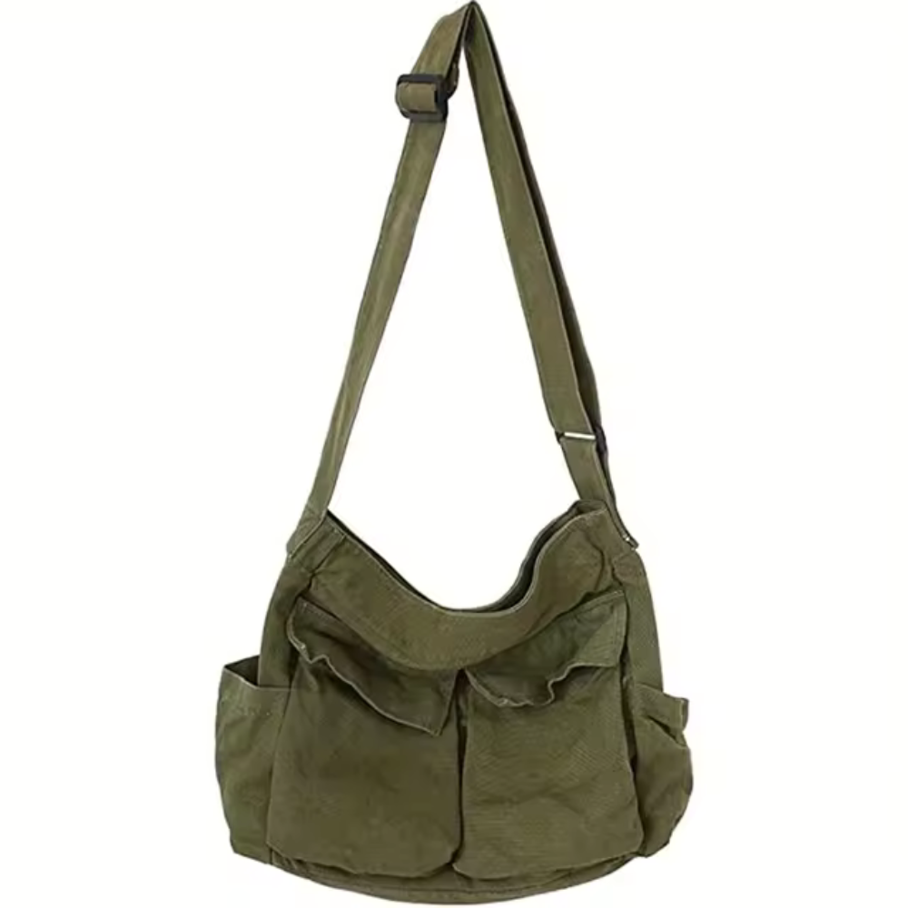 Shopnory | Schultertasche mit Faltendesign