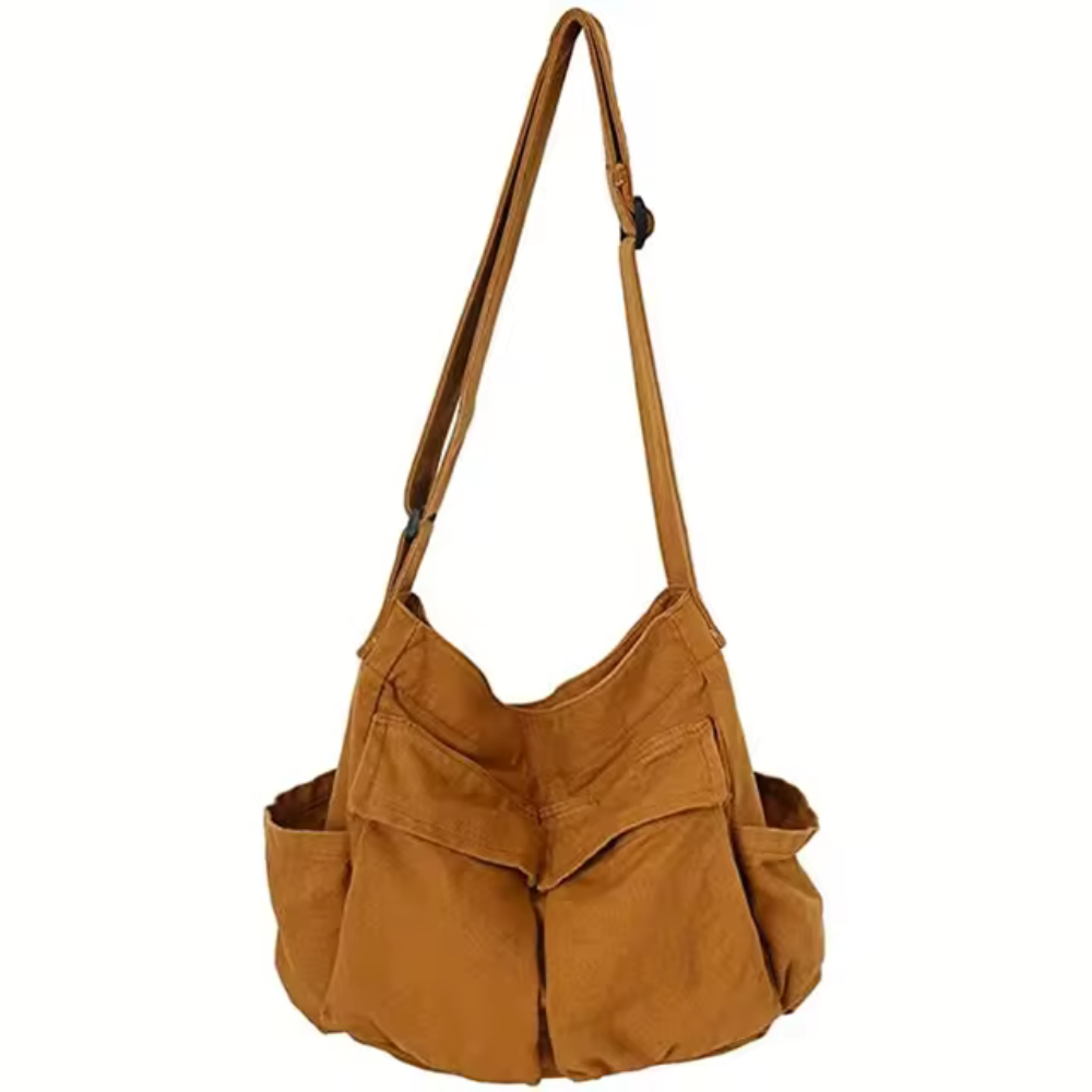 Shopnory | Schultertasche mit Faltendesign