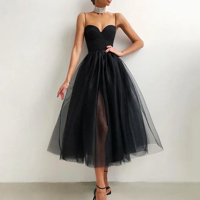 Elegantes Tüll Korsett Abendkleid für Damen