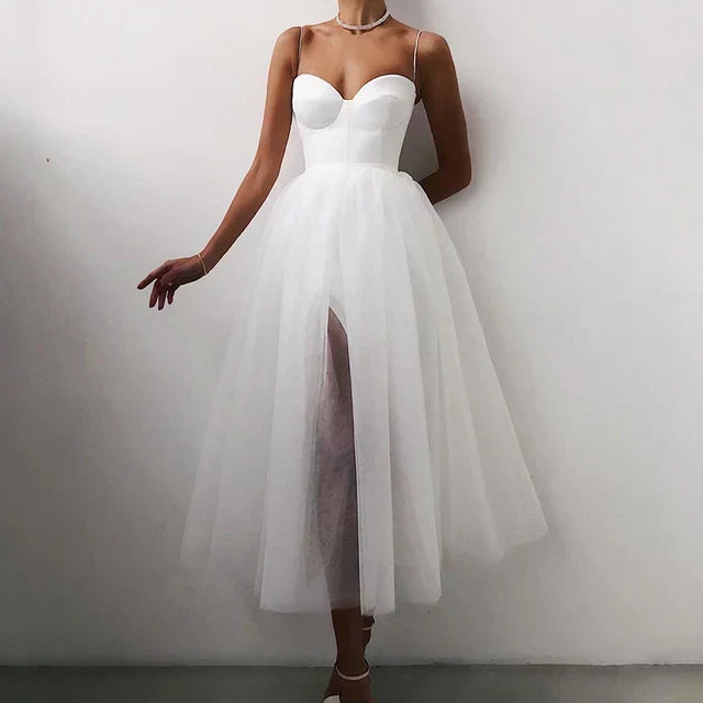 Elegantes Tüll Korsett Abendkleid für Damen