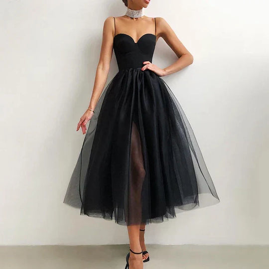 Elegantes Tüll-Korsett-Abendkleid für Damen